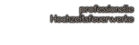 professionelle  Hochzeitsfeuerwerke